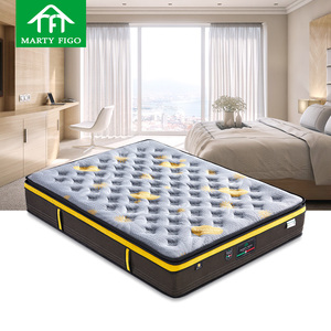 Arty Figo produttore euro top lattice naturale carbone di bambù memory foam queen king size materasso a molle elicoidali tascabili per letto - Product Image 1