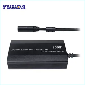 100W Laptop Charger Notebook Charger AC/DC Adapter 110-240V 1.3 Max DC 12 (9-15V) Output: 12-24V 5A Max Power Supply