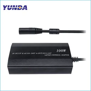 100W Laptop şarj cihazı dizüstü bilgisayar şarjı AC/DC adaptörü 110-240V 1.3 Max DC 12 (9-15V) çıkış: 12-24V 5A Max güç kaynağı