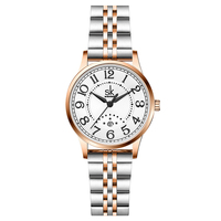 Reloj de Pulsera Ligero para Mujer, de Negocios, Resistente al Agua, de Lujo, con Calendario, de Alta Calidad y a la Moda