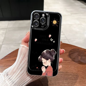 Funda Protectora para Teléfono Móvil con Estampado de Chica de los Deseos, a Prueba de Golpes, de TPU, para <span class=keywords><strong>iPhone</strong></span> X, Xr, Xs, 11, <span class=keywords><strong>12</strong></span>, 13, 14, 15, 16, 17, Pro, Max, Air - Product Image 5