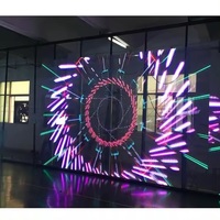 Panel LED Publicitario de Video HD P3.91-7.82, Pantalla Transparente Flexible a Todo Color, HDR10+, Resistente al Agua, Alto Brillo
