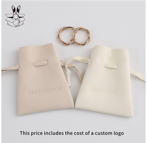 Bolsas de microfibra para joyería PUPPYSEW, bolsa de embalaje de alta calidad para collares y pendientes, bolsa con cordón para joyería con logotipo - Product Image 6