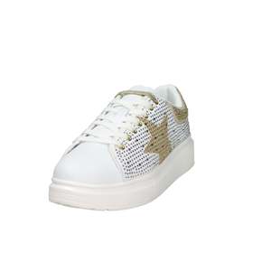 Sneakers Donna SASS250209 Bianco Oro Scarpe Chunky con Dettaglio a Stella - Product Image 2