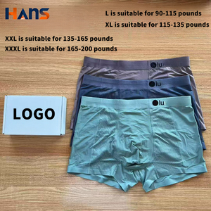 Paquete de 3 Calzoncillos Bóxer para Hombre de la Marca Lu, Diseño Plano, Ligeros, Cómodos, <span class=keywords><strong>Sin</strong></span> <span class=keywords><strong>Costuras</strong></span>, de Alta Calidad - Product Image 6