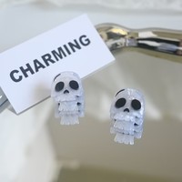 YJL Promotion Mini Pinces à Cheveux Halloween Design Crâne Horreur Araignée Vente en Gros Pinces à Cheveux pour Femmes