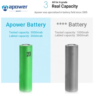 Batterie Li-Ion rechargeable <span class=keywords><strong>18650A</strong></span> de marque propre, 3400 mAh, 10 A, 3,7 V, avec 500 à 1000 cycles, fabriquée au Japon - Product Image 6