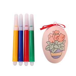 ชุดระบายสีไข่อีสเตอร์พลาสติกแบบวาดด้วยมือสำหรับเด็กอายุ 4-6 ปี ของเล่นเสริมพัฒนาการพร้อมปากกา - Product Image 4