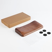 Repose-poignet ergonomique en bois de noyer massif pour souris, antidérapant, réduction de la fatigue, cadeau