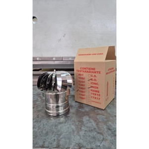 Campana de Chimenea Giratoria Impulsada por el Viento, Acero Inoxidable 304, Certificación KIWA, Diseño Industrial, Hecho en Italia, para Extracción de Gases de Combustión - Product Image 6