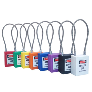 FEIHUAN Fábrica Cable de acero inoxidable Grillete <span class=keywords><strong>Loto</strong></span> Candado Bloqueo DE SEGURIDAD Etiquetado Seguridad OSHA Cerradura Fabricante OEM - Product Image 3