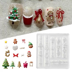 Nouveau moule en silicone 3D pour <span class=keywords><strong>nail</strong></span> <span class=keywords><strong>art</strong></span> 2025, série de Noël, flocon de neige, renne, moule de dessin animé mignon 3D, décoration DIY pour <span class=keywords><strong>nail</strong></span> <span class=keywords><strong>art</strong></span> - Product Image 2