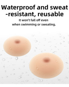 Coussinets <span class=keywords><strong>de</strong></span> soutien-gorge en silicone lavables et réutilisables avec pointe 3D surélevée pour robes dos nu - Product Image 5