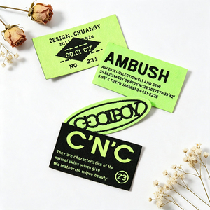 OEM Custom Woven Garment <b>Labels</b> Fine Weaving Logo Fabric Tags Customized Brand <b>Name</b> And Care <b>Labels</b> For Fashion Wear Apparel - Product Image 6