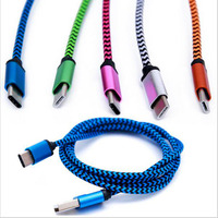 Câble USB A vers USB C tressé en nylon, charge rapide 3A, synchronisation des données, joint renforcé, plusieurs longueurs pour smartphone et tablette