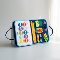 Livre d'activités en feutre personnalisable pour la maternelle, livre silencieux Montessori, livre sensoriel d'apprentissage précoce pour bébés, livre de stickers magiques, jouets pour enfants et tout-petits