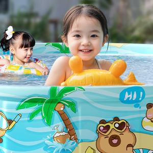 Fabriek Groothandel Draagbare Capibala Zwembaden Opvouwbare Pvc Kinderzwembaden - Product Image 6