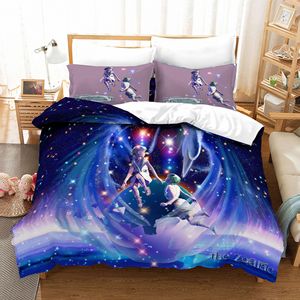 Literie Zodiaque Constellation 3D 12 Draps de <span class=keywords><strong>lit</strong></span> pour décoration de chambre à coucher - Product Image 4
