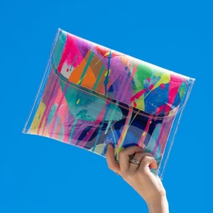 Bolsa de Aseo de Viaje de PVC de Alta Calidad, 45*35cm, Impermeable, Bolsa de Almacenamiento de Documentos, Bolsas de Cosméticos con Impresión Completa para Viaje - Product Image 5