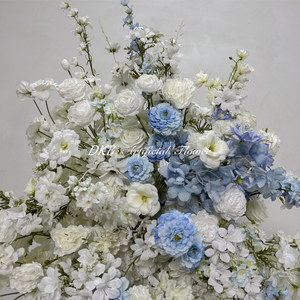 Wholesale High Quality Artificial White Aisle Hanging Silk Flower Wedding Background <b>Decoration</b> Back School Customizable Colors - Product Image 3