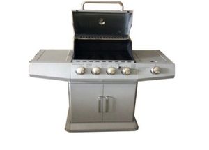 New Model Silver Black Gas Grill with Cabinet with Cover with <strong>Side</strong> <strong>burner</strong> with BBQ Tools - Product Image 4
