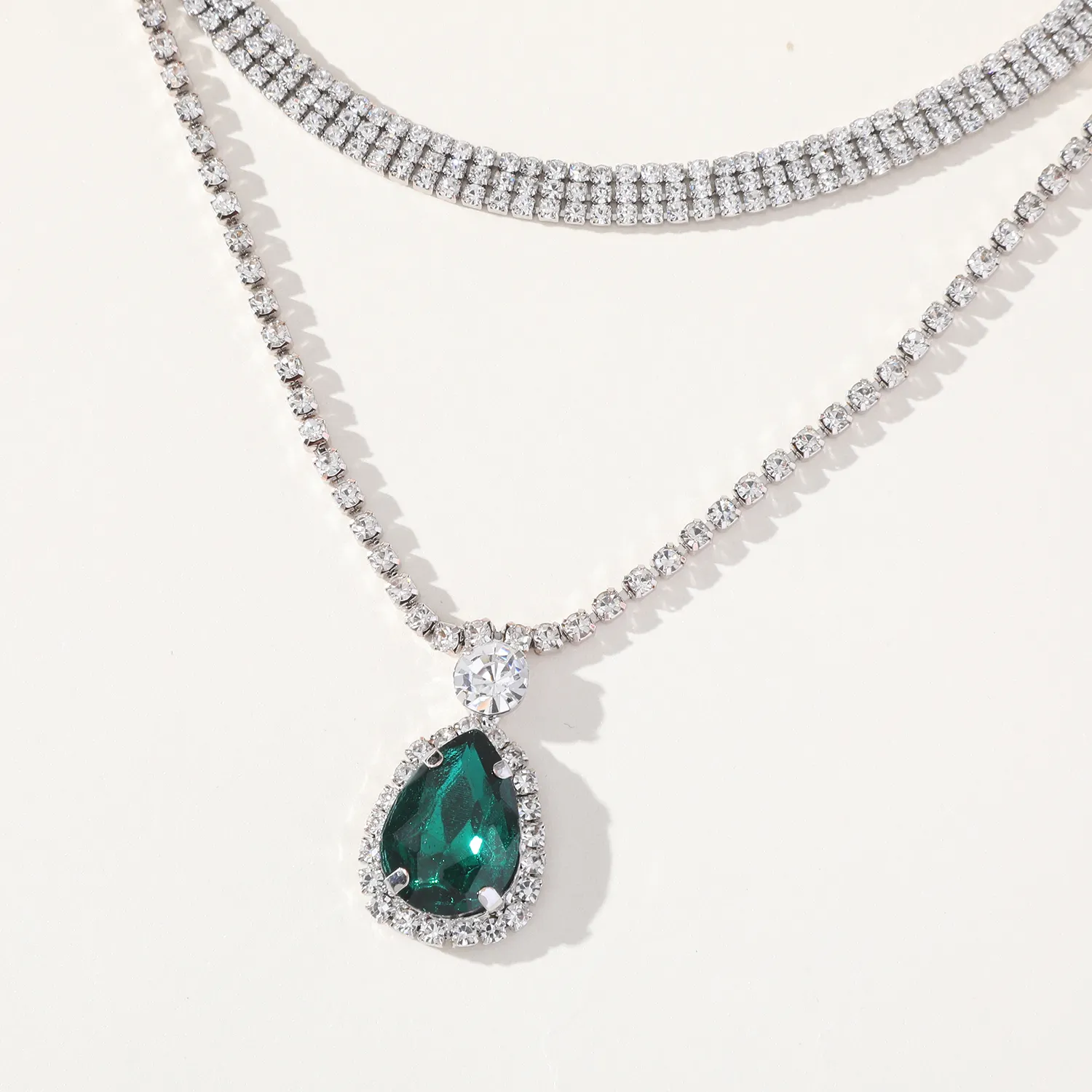 Personality Necklace For Women Wedding Jewelry Rhinestone Diamond Necklace