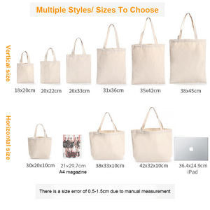 Эко-хлопковая сумка-шоппер из канваса с возможностью нанесения логотипа методом сублимации, оптовая продажа для промоакций - Product Image 2