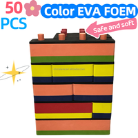 Blocs de construction en EVA doux et colorés pour enfants - Jouets de construction empilables et sûrs