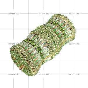 Bolso de Noche Elegante para Mujer con Cristales de Bambú, Brillantina y Pedrería, Cartera de Mano Formal para Bodas y Reuniones Familiares - Product Image 5