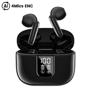 Écouteurs sans fil AI Translation TWS avec 4 micros ENC Annulation du bruit - Product Image 1