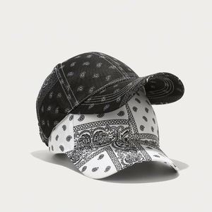 Wholesale Fashion Trendy Stylish <b>Sun</b> <b>Hat</b> Outdoor Baseball <b>Hats</b> Vintage Women <b>Men</b> Paisley Flora Print Baseball Cap - Product Image 2