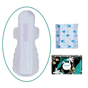 Compresas sanitarias de noche moldeadas con anión extra largas, compresas sanitarias de 50cm orgánicas a base de hierbas para la menstruación durante la noche - Product Image 2