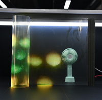 Écran LED flexible transparent Jode, film LED ultra-fin, mur vidéo LED, écran de fenêtre en verre pour centre commercial, exposition, façade