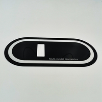 Panneau de protection en verre IR trempé personnalisé, panneau frontal en verre IR imprimé en sérigraphie personnalisé pour appareil de scanner biométrique