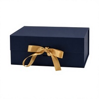 Boîte cadeau magnétique marine, boîte à rabat en papier, emballage personnalisé pour parfum, souvenir de fête d'anniversaire