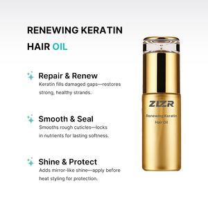 Huile capillaire à la kératine en marque blanche OEM – Formule concentrée végétalienne et sans cruauté, pour des cheveux lisses et soyeux, traitement capillaire bio à l'argan, à la rose et à l'aloe vera - Product Image 3