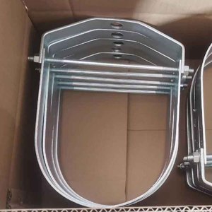 Strut Clamps Square Pipe Clamp Conduit Clamp Butt <b>Fasteners</b> Rotating Pipe Fittings Tube Hanging - Product Image 4