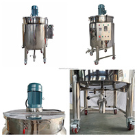 Cuve de mélange en acier inoxydable 500L pour la fabrication de savon, cosmétiques, dentifrice, liquides, shampoing – Équipement de mélange