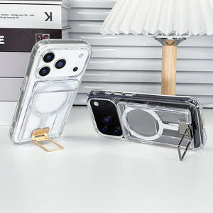 Transparente duro PC magnético teléfono celular cartera titular ranura magnética tarjeta bolsa de bolsillo <span class=keywords><strong>para</strong></span> Iphone 17 16 15 14 13 12 - Product Image 2