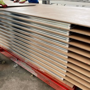 Trần Bảng điều khiển Kết Cấu Thép xây dựng với Polyurethane mặt tiền sendwich cách âm sạch PU Composite bên ngoài <span class=keywords><strong>GRP</strong></span> tấm - Product Image 5