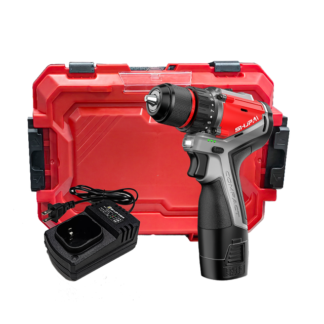 Factory Power Tools 16.8V Rechargeable Cordless Mini Drill Wireless with 1 Battery and 1 Charger Impact Type