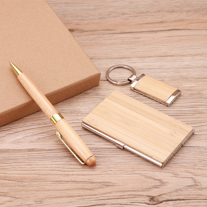 Idea promozionale di lusso <span class=keywords><strong>per</strong></span> gli uomini in legno Set Regalo Cajas De Regalo penna taccuino con penna Thermos Set Regalo aziendale - Product Image 2