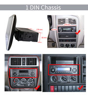 Autoradio universel Android double DIN 10 pouces 1DIN/2DIN avec navigation GPS, radio BT, TV, USB