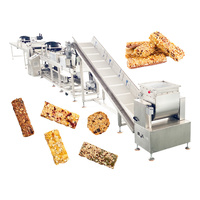 Ligne de production industrielle entièrement automatique de barres céréalières, ligne de formage et de découpe de barres de collation, machine de fabrication de barres granola, énergétiques et protéinées