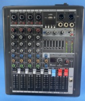 Table de mixage audio DJ professionnelle 6 canaux B Series 99DSP Effects B6 avec alimentation fantôme 48V et prise en charge de 5 appareils sonores