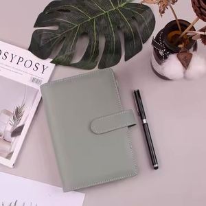 Carpeta de Cuero PU A5, Carpeta Organizadora con Sobres para Dinero en Efectivo, Planificador, Bolsillos, Etiquetas Adhesivas para Categorías, para Ahorrar Dinero - Product Image 6