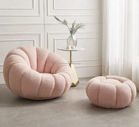 Pumpkin Boucle Lounge Chaise rembourrée-L'ajout parfait à votre chaise rembourrée Pumpkin Boucle Lounge
