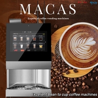 Mesin Espresso Super Otomatis MACAS MACES4C-00 Kelas Komersial Tekanan 9 Bar Boiler Baja Tahan Karat 220VAC 2000W Garansi 1 Tahun