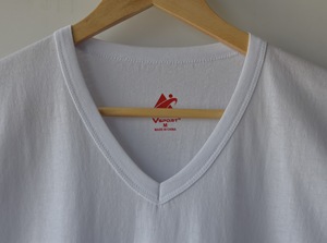 Magliette con scollo a v all'ingrosso magliette bianche RTS morbide personalizzate da uomo 100% cotone 170GSM maglietta bianca vuota per uomo - Product Image 4