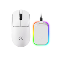 Nouvelle souris de jeu sans fil A7 V2 8KHz 42000 DPI PAW3950 Tri Mode 59g Ultra légère pour PC portable
